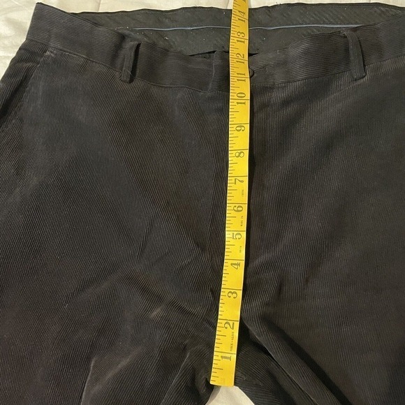 TASSO ELBA Mens Corduroy Dress Pants Sz 36 X 27 Trousers Straight Leg Na… - Picture 5 of 8